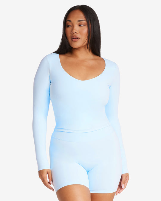 Form Alina Long Sleeve Top | Powder Blue