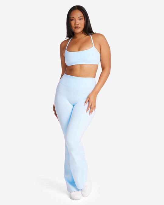 Form Invisible Scrunch Flare Leggings | Powder Blue