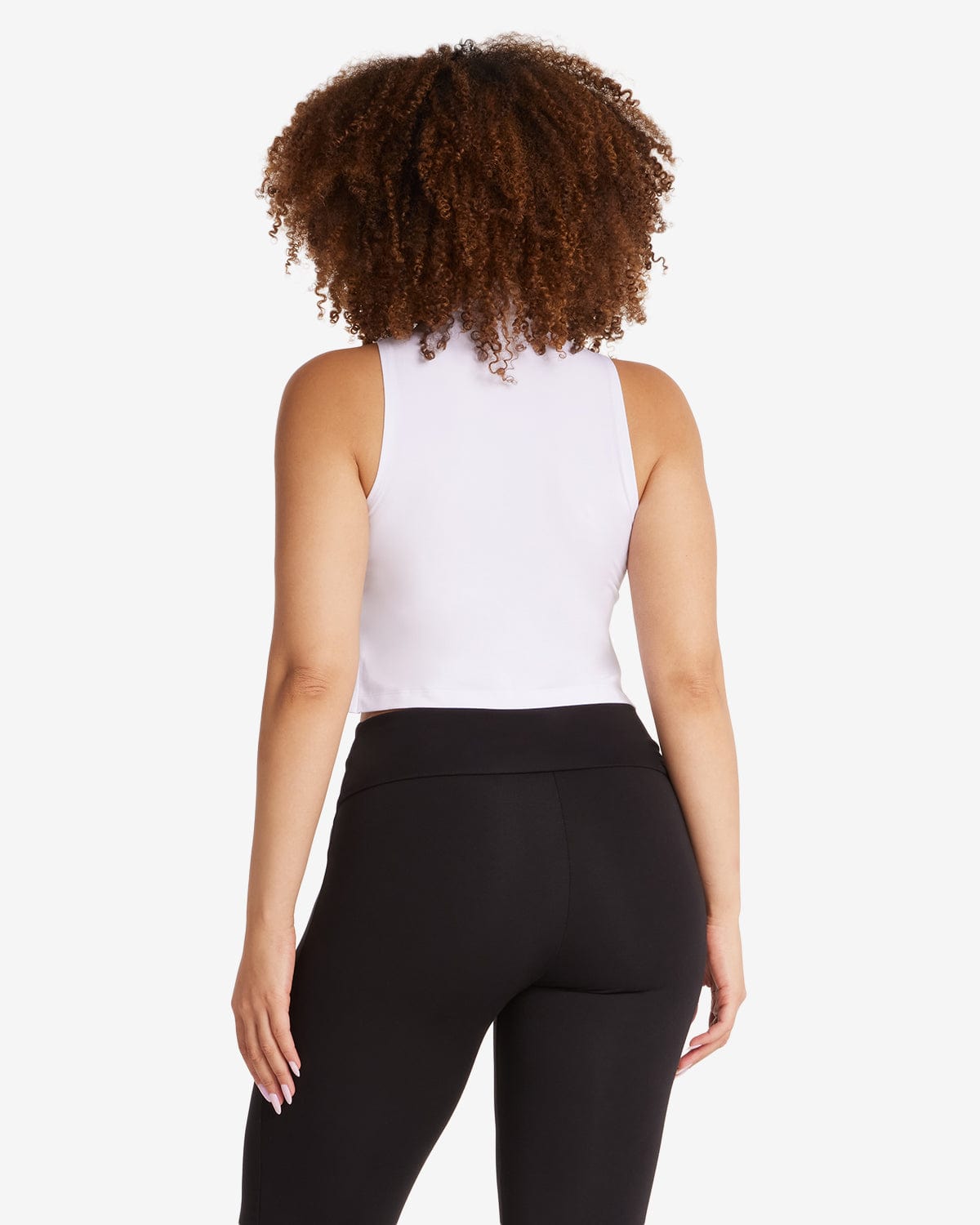 Turtle Neck Tank | White