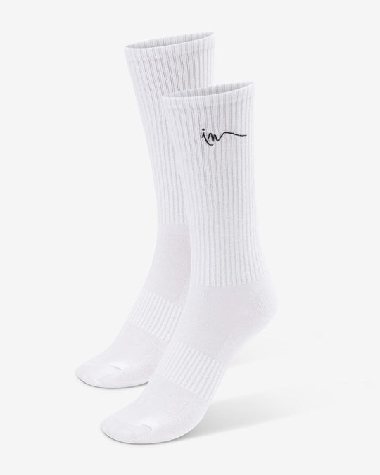 Slouchy Crew Socks | White