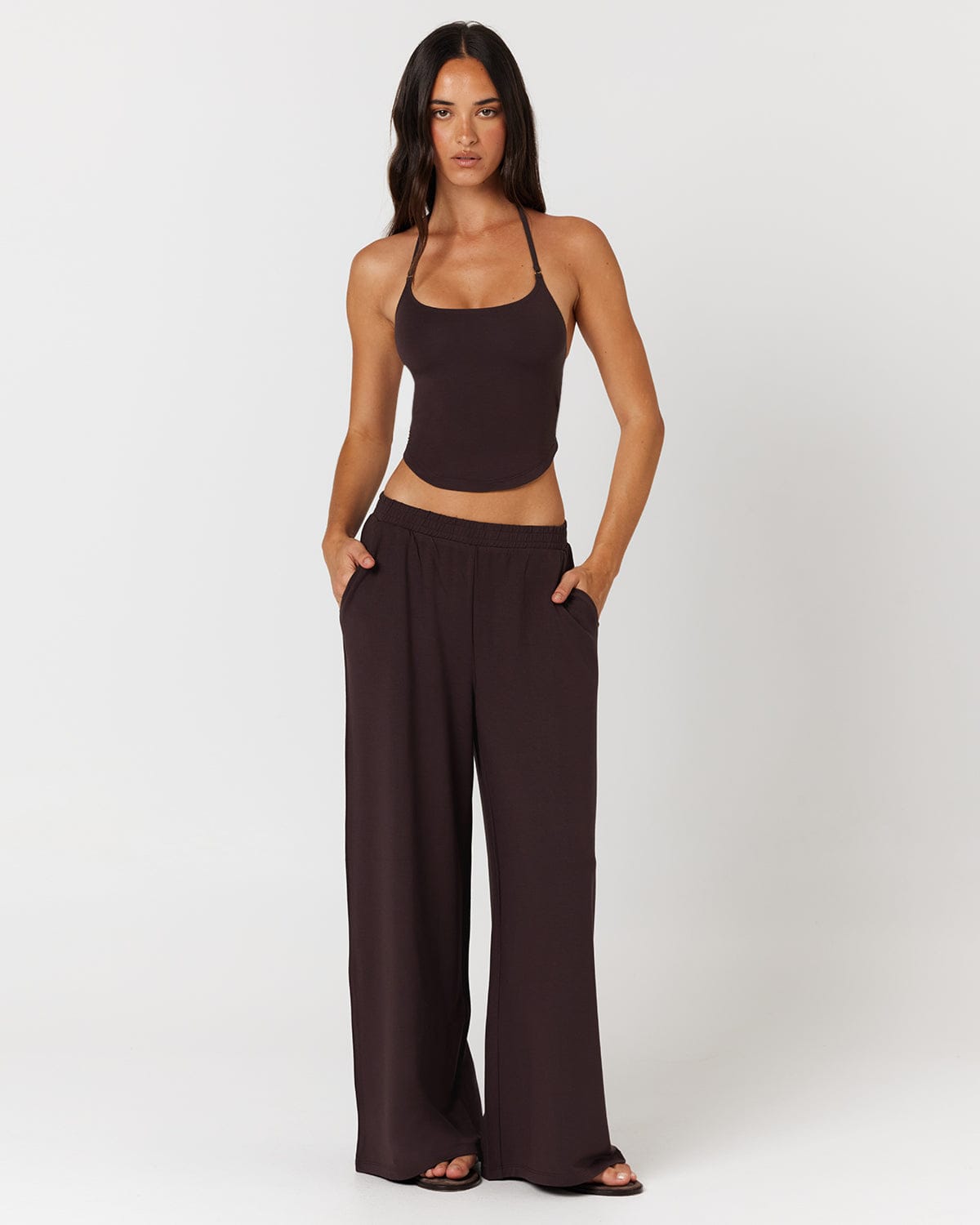 Everyday Wide Leg Pants | Espresso