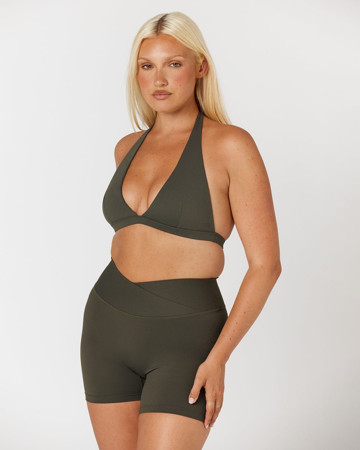 Fade Celine Crop | Deep Olive