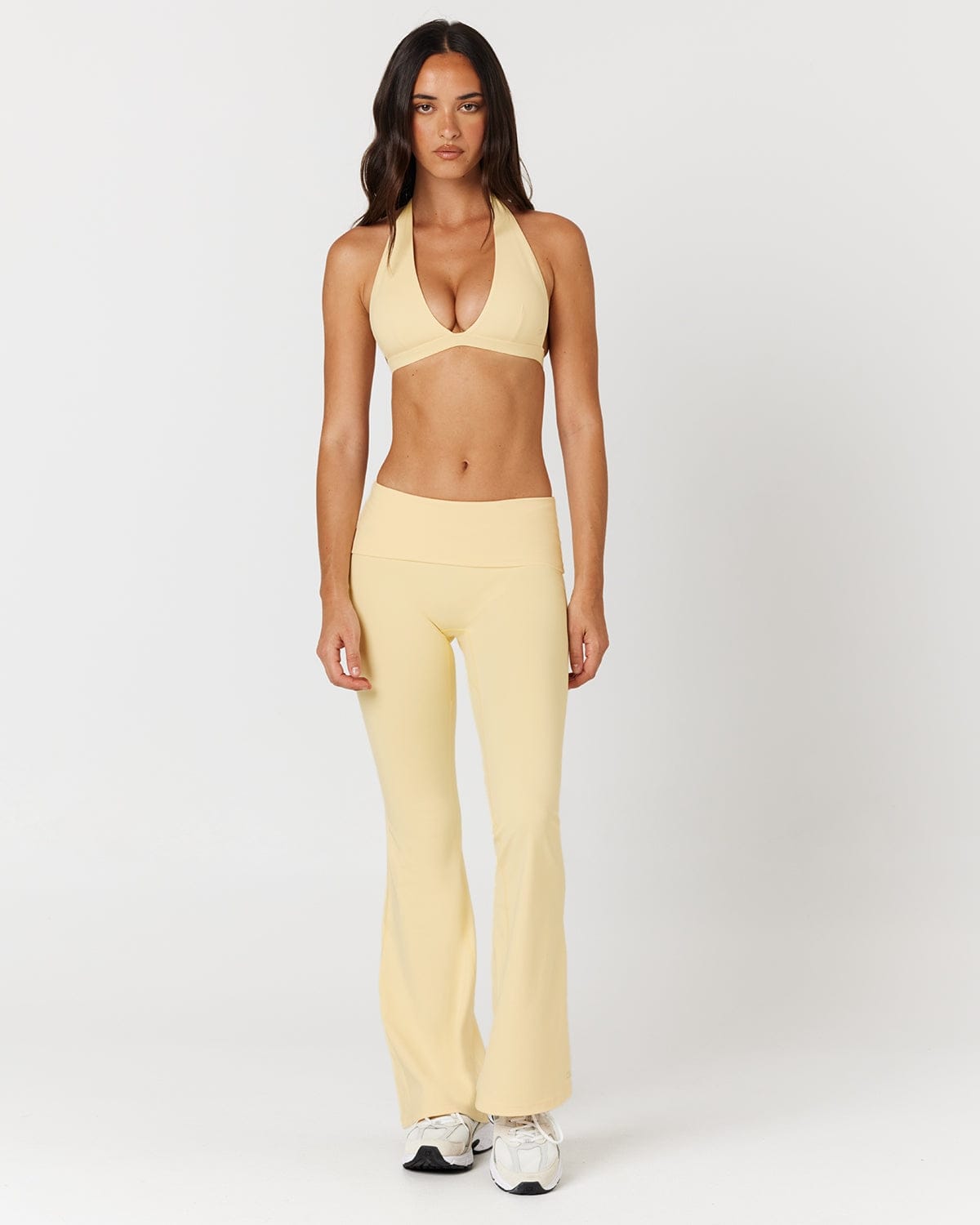 Form Invisible Scrunch Flare Fold Over Leggings | Butter