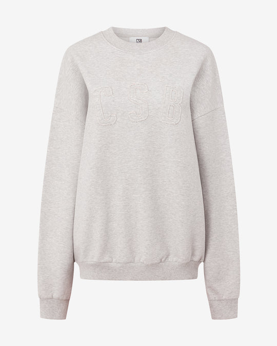 CSB Crewneck Jumper | Snow Marl