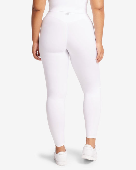 Serenity Leggings White Crop Shop Boutique