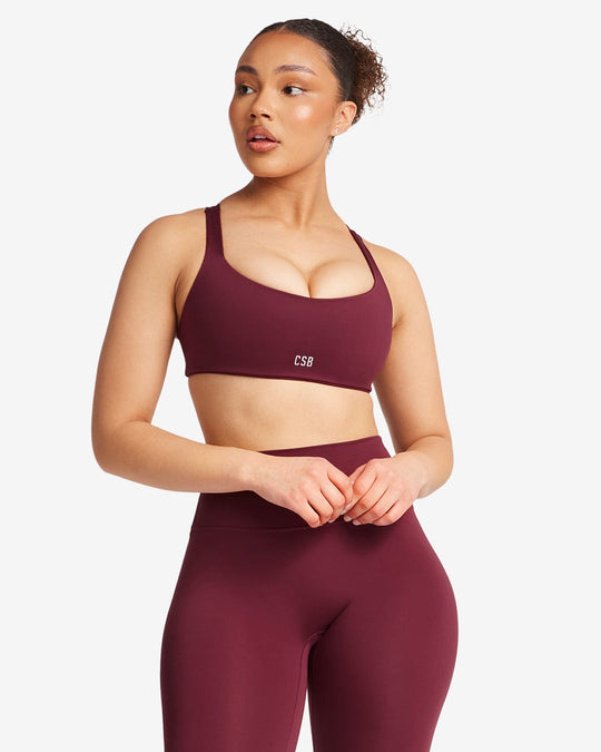 Serenity Naomi Crop | Burgundy