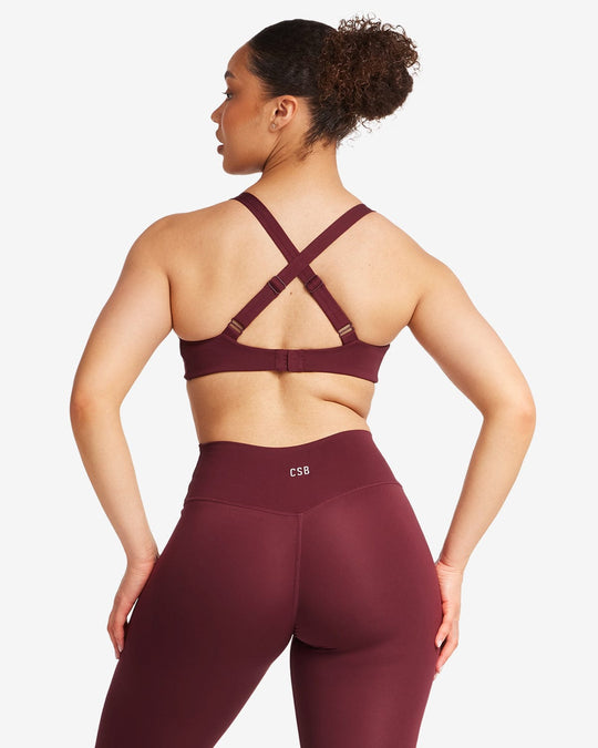 Serenity Naomi Crop | Burgundy