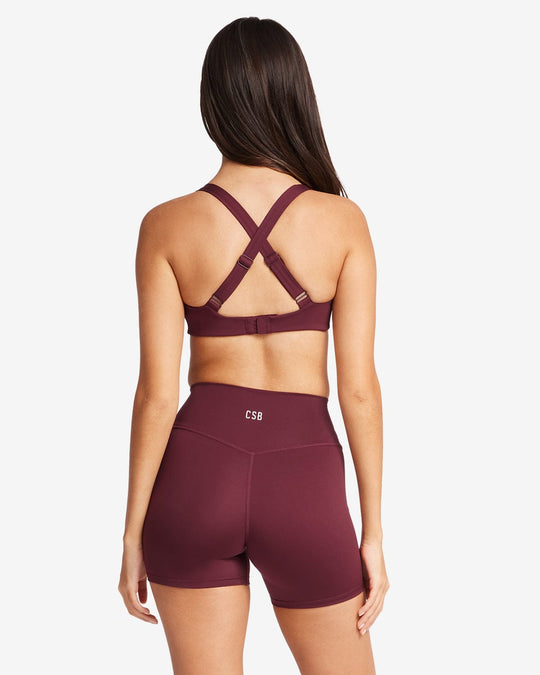 Serenity Naomi Crop | Burgundy