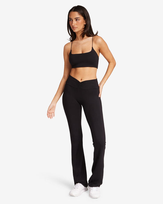 Ruched Yoga Pant | Black