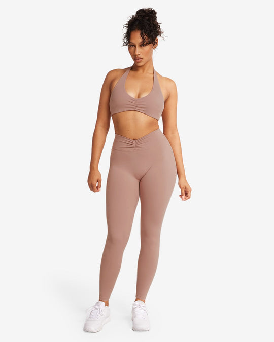 Form Gather Waist Leggings | Walnut