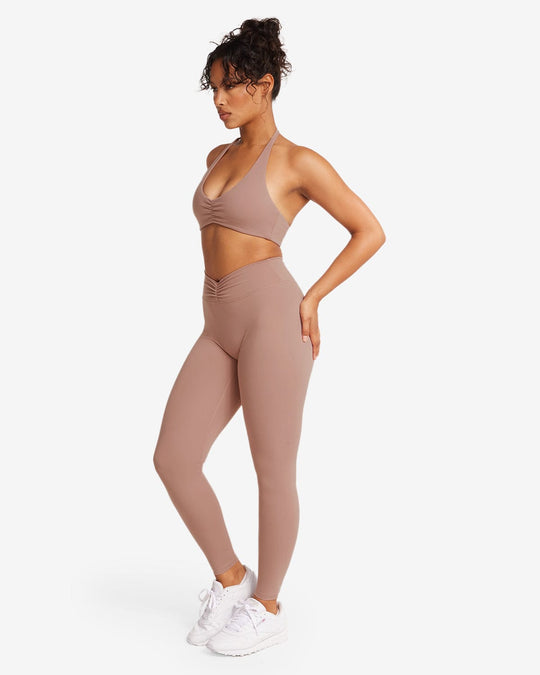 Form Gather Waist Leggings | Walnut