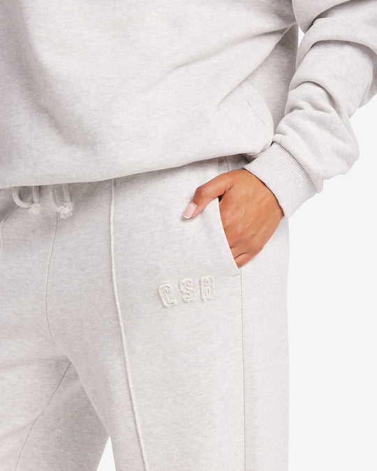 CSB Wide Leg Sweatpant | Snow Marl