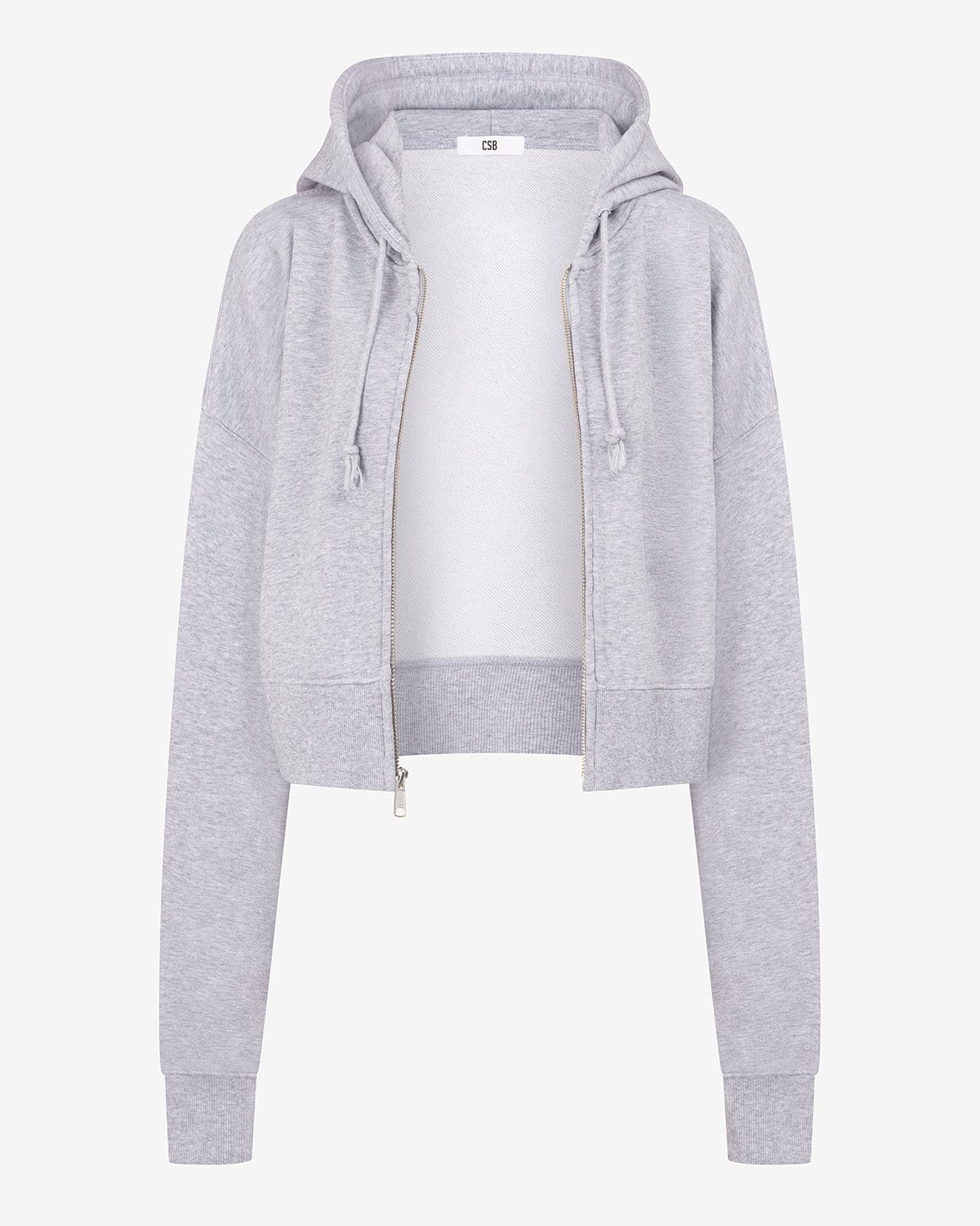 Cropped Boyfriend Zip Hoodie | Soul Marl