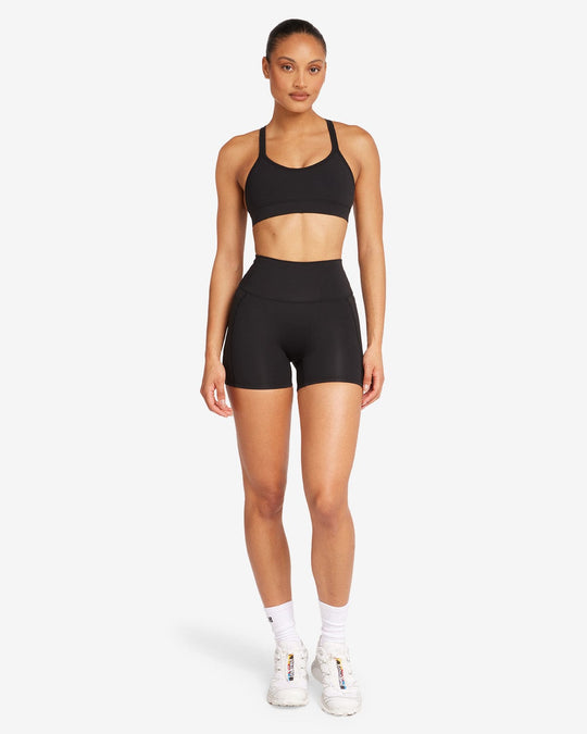 Activluxe Contour Pocket Shorts 4" | Black