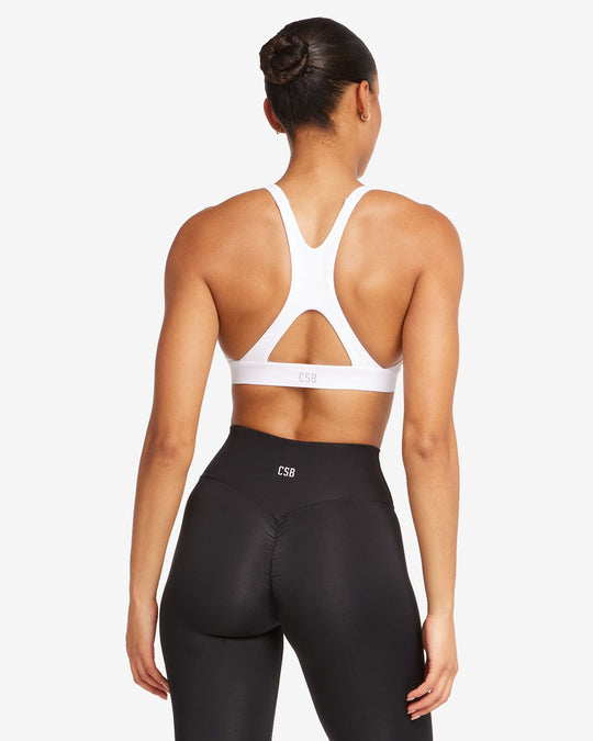 Activluxe Riley Power Crop | White