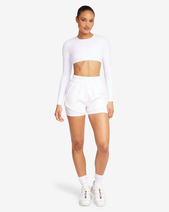 CSB Run Shorts | White