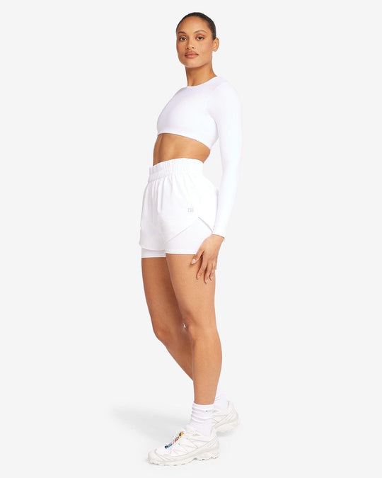 CSB Run Shorts | White