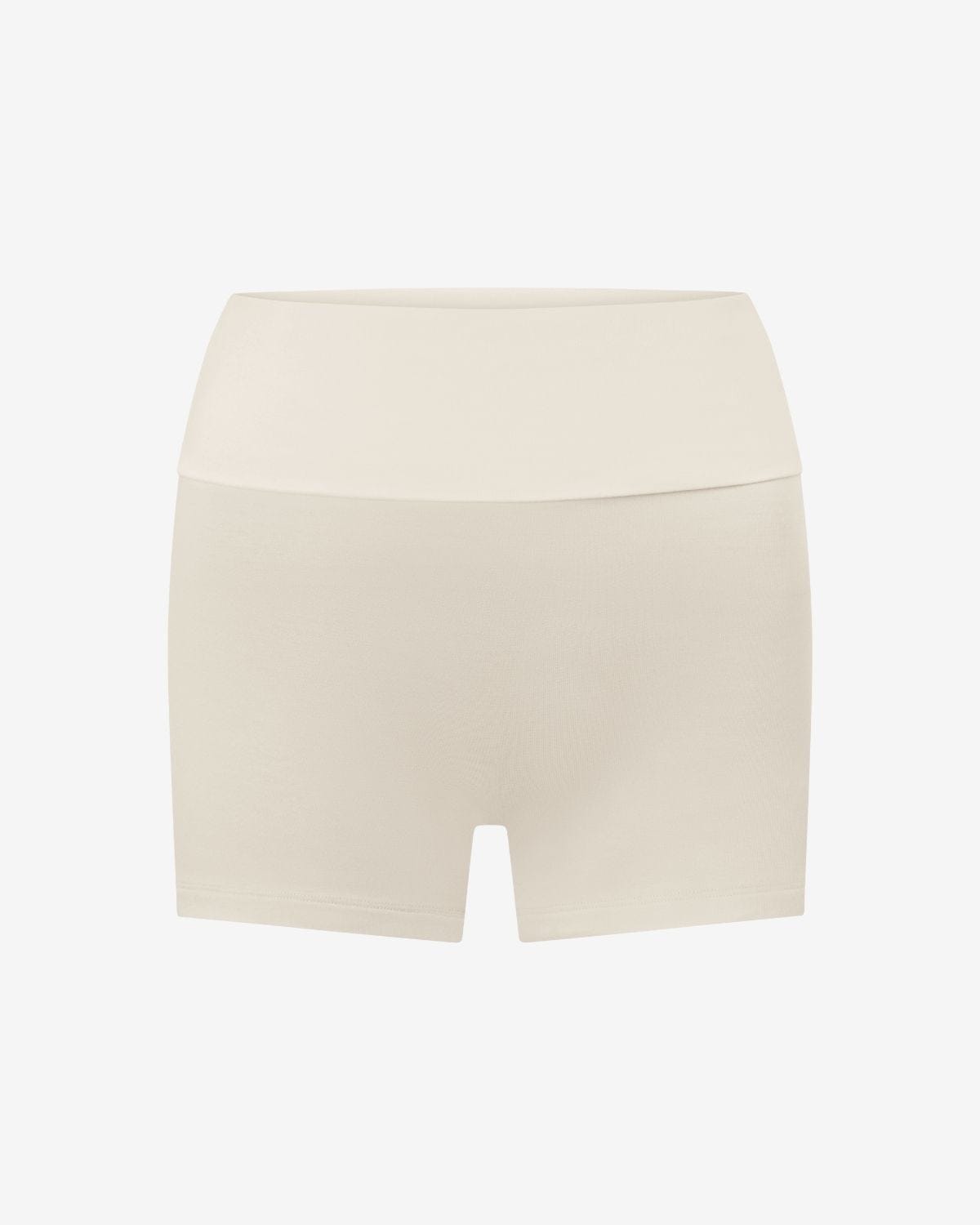 Foldover Yoga Shorts | Milk
