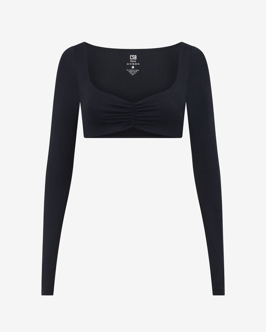 Form Margo Long Sleeve Top | Black