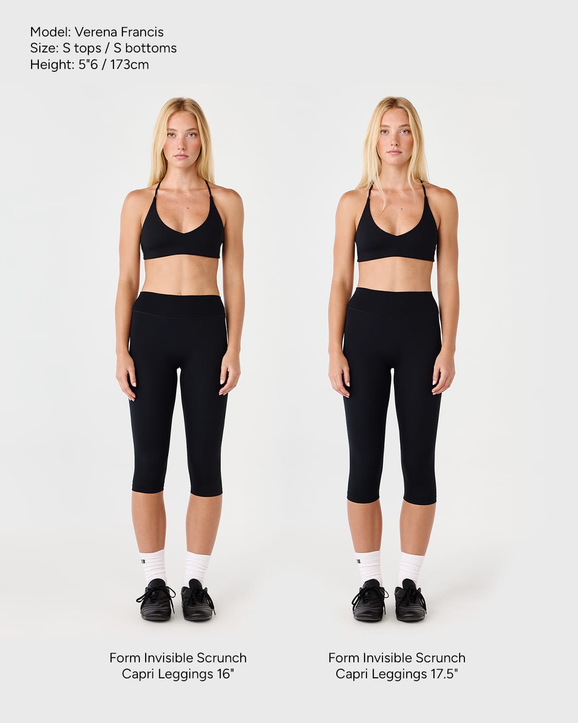 Form Invisible Scrunch Capri Leggings | Black