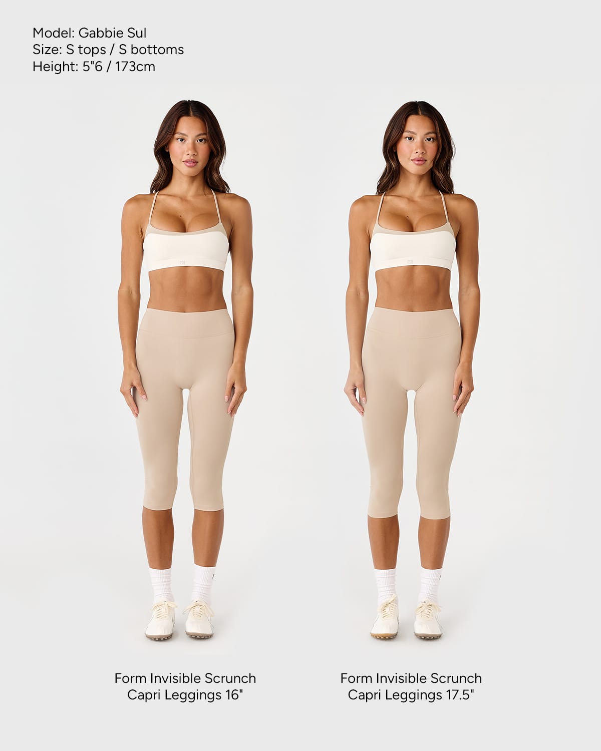 Form Invisible Scrunch Capri Leggings | Fawn