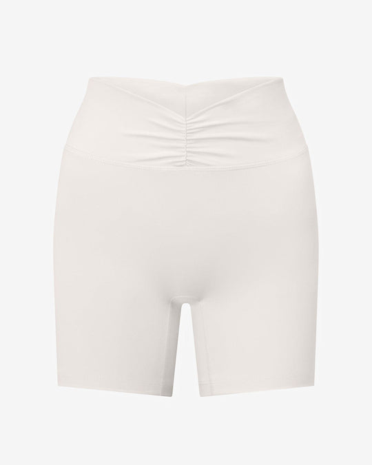 Form Gather Waist Shorts 5" | Vanilla