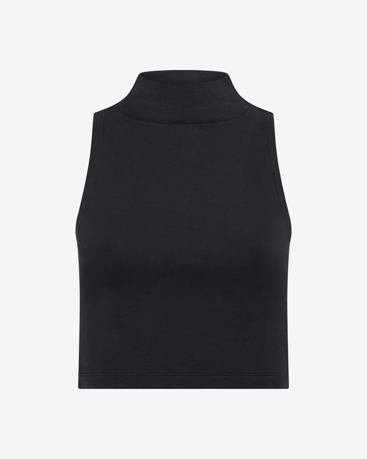 Turtle Neck Tank | Black