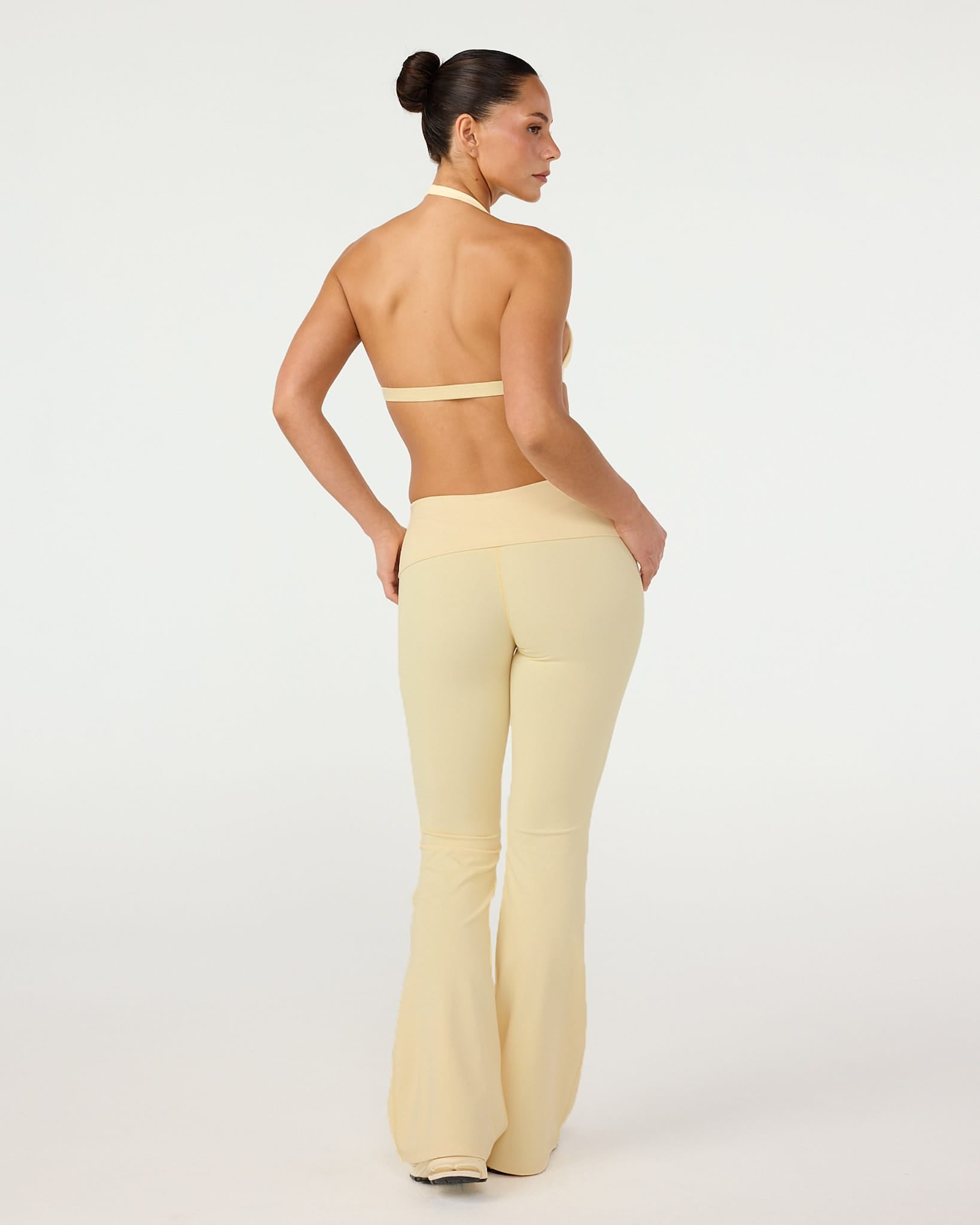 Form Invisible Scrunch Flare Fold Over Leggings | Butter