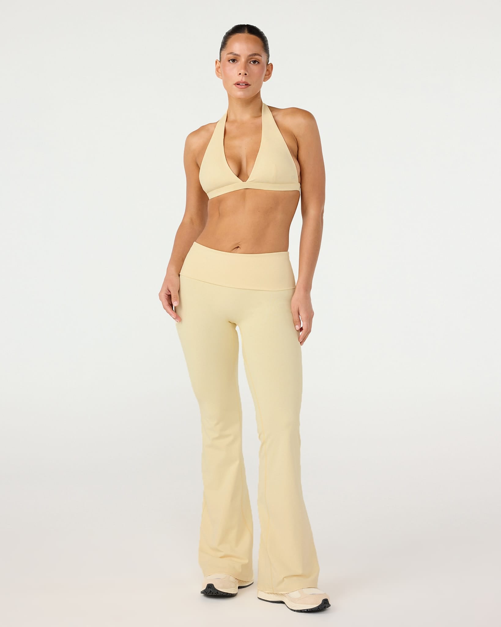 Form Invisible Scrunch Flare Fold Over Leggings | Butter