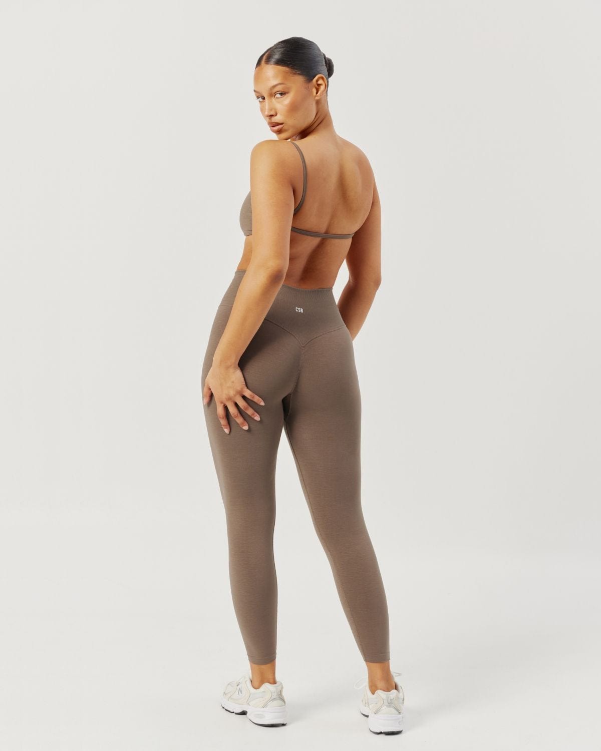 Seamless Invisible Scrunch Leggings | Chocolate Chip
