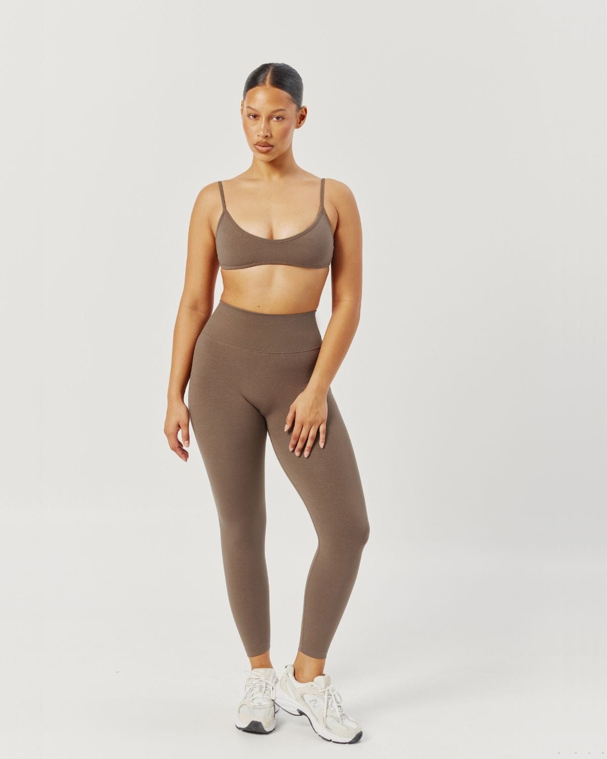 Seamless Invisible Scrunch Leggings | Chocolate Chip