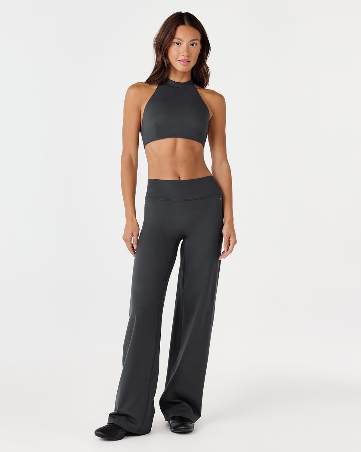 Serenity Soft Mid Rise Straight Leg Pants | Shadow