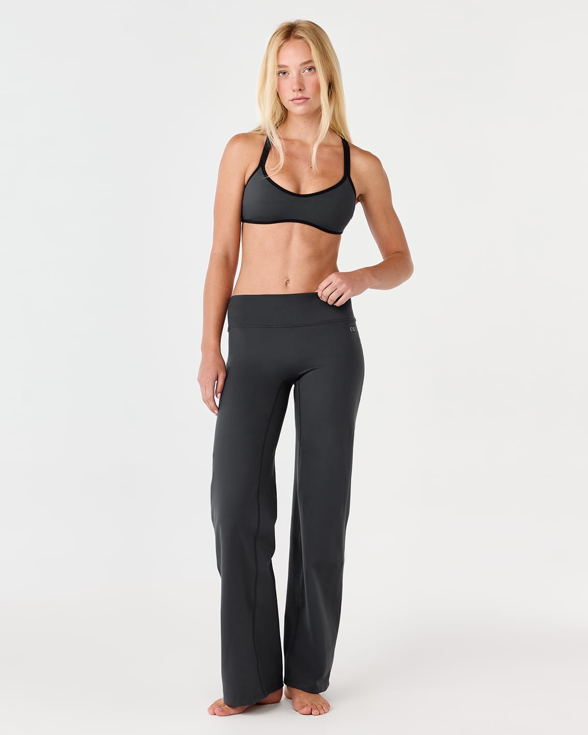 Serenity Soft Mid Rise Straight Leg Pants | Shadow
