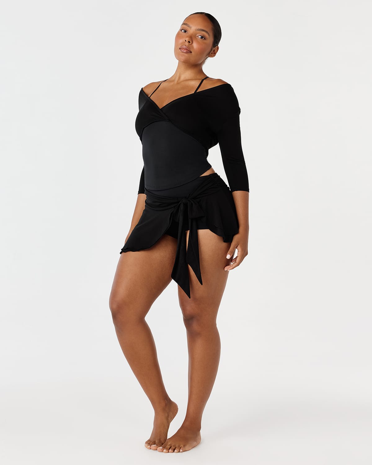 Ballet Wrap Skort | Black