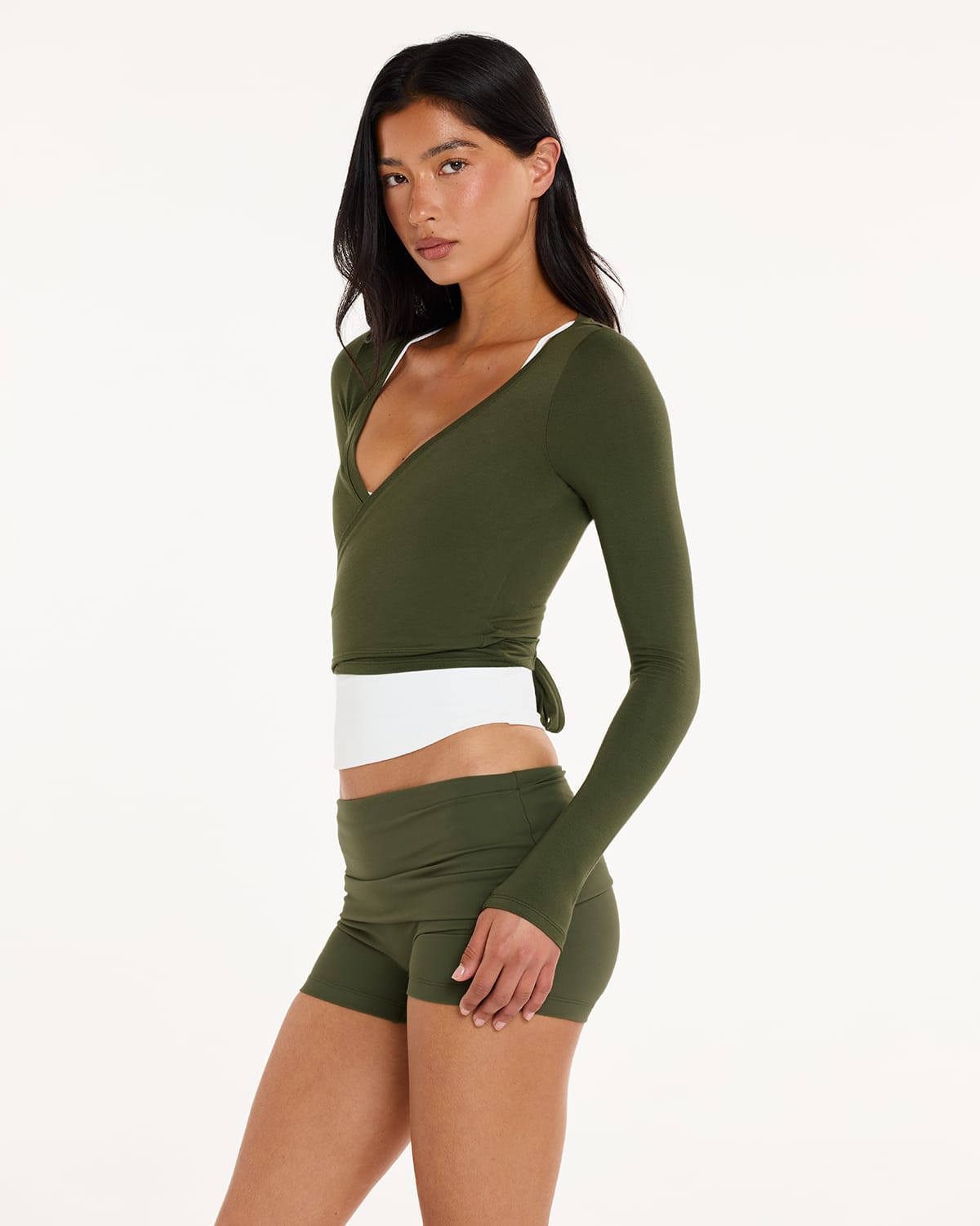 Ballet Wrap Top | Deep Green