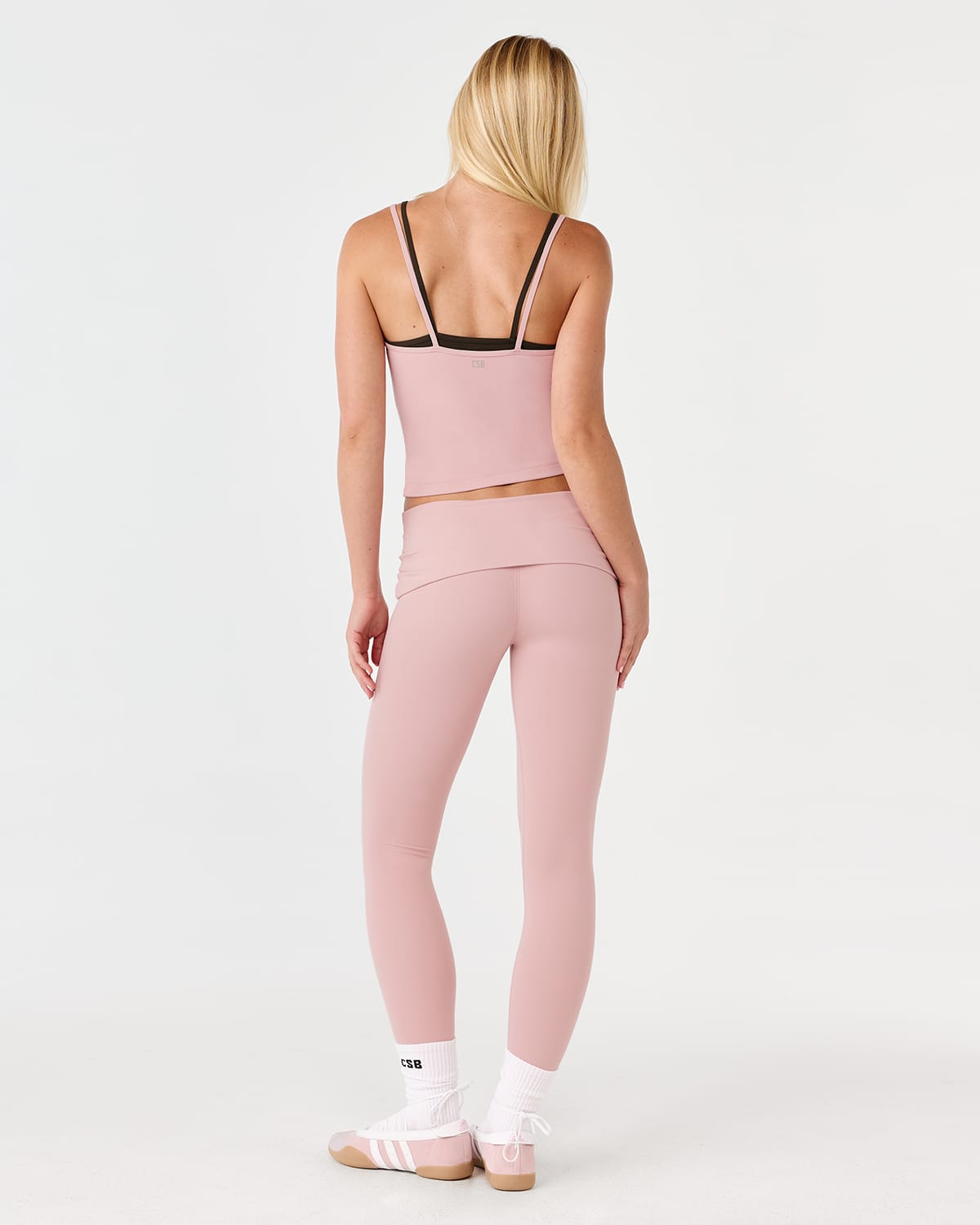 Form Fold Over Leggings | Dusty Pink