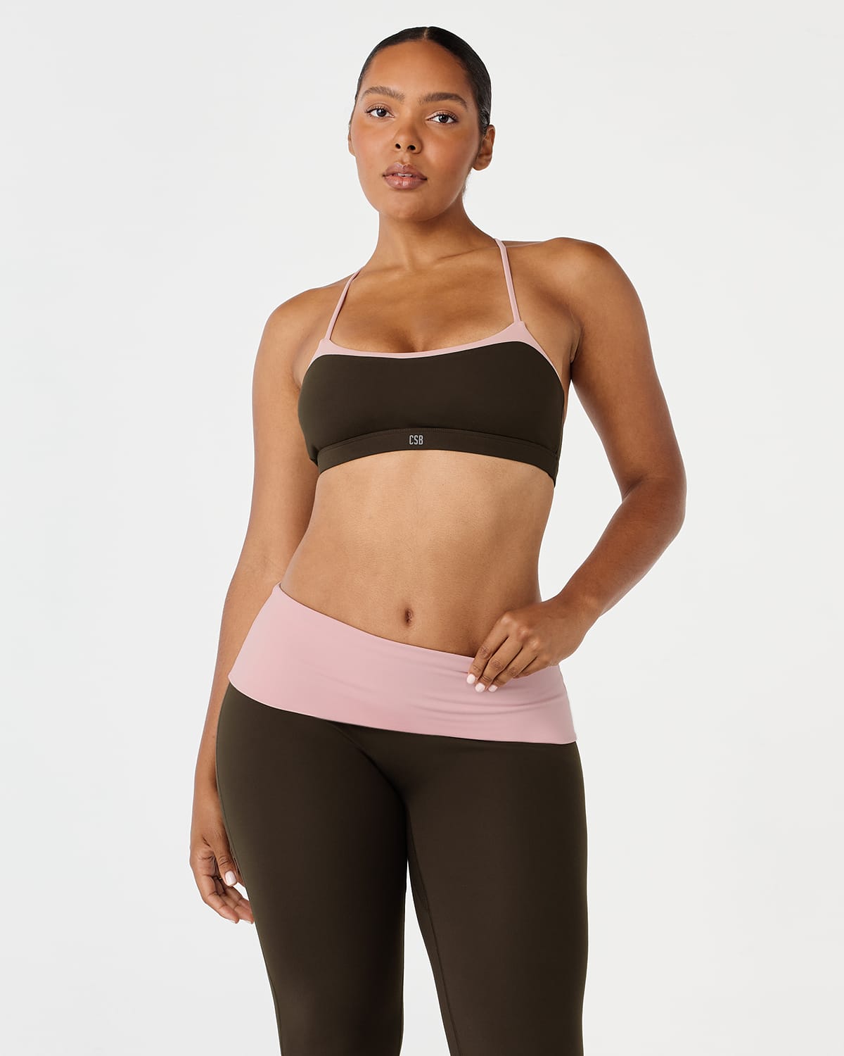 Form Gia Crop | Dark Chocolate Two Tone
