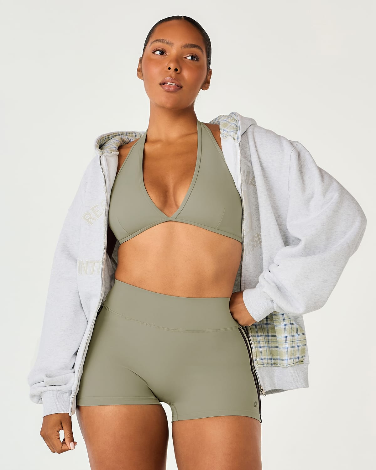 Intermission Zip Hoodie | Grey Marle