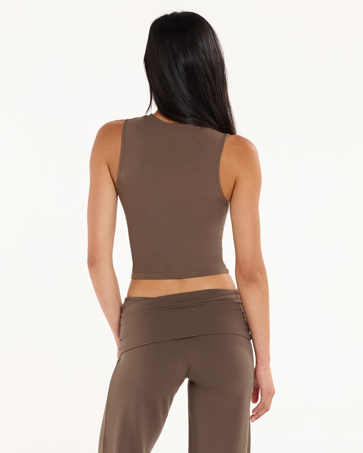 Jersey V Neck Tank | Cocoa