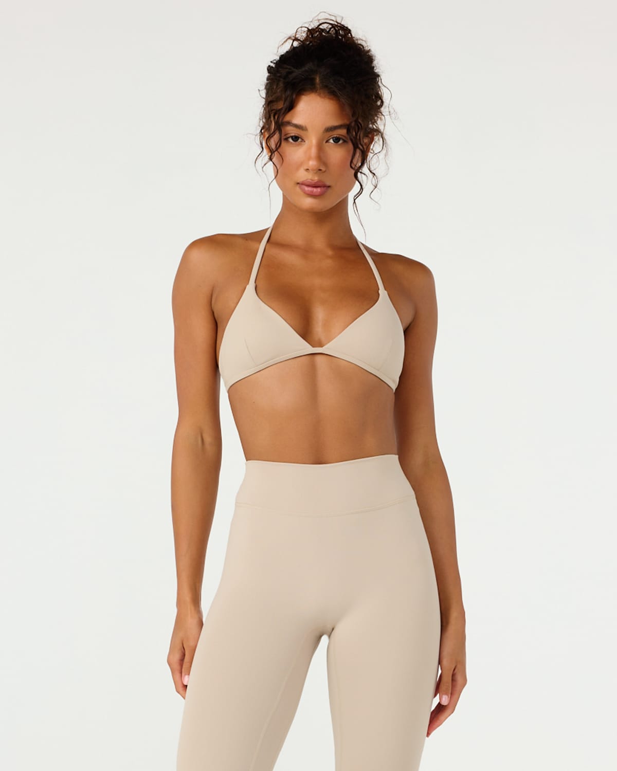 Form Micro Halter V Crop | Fawn