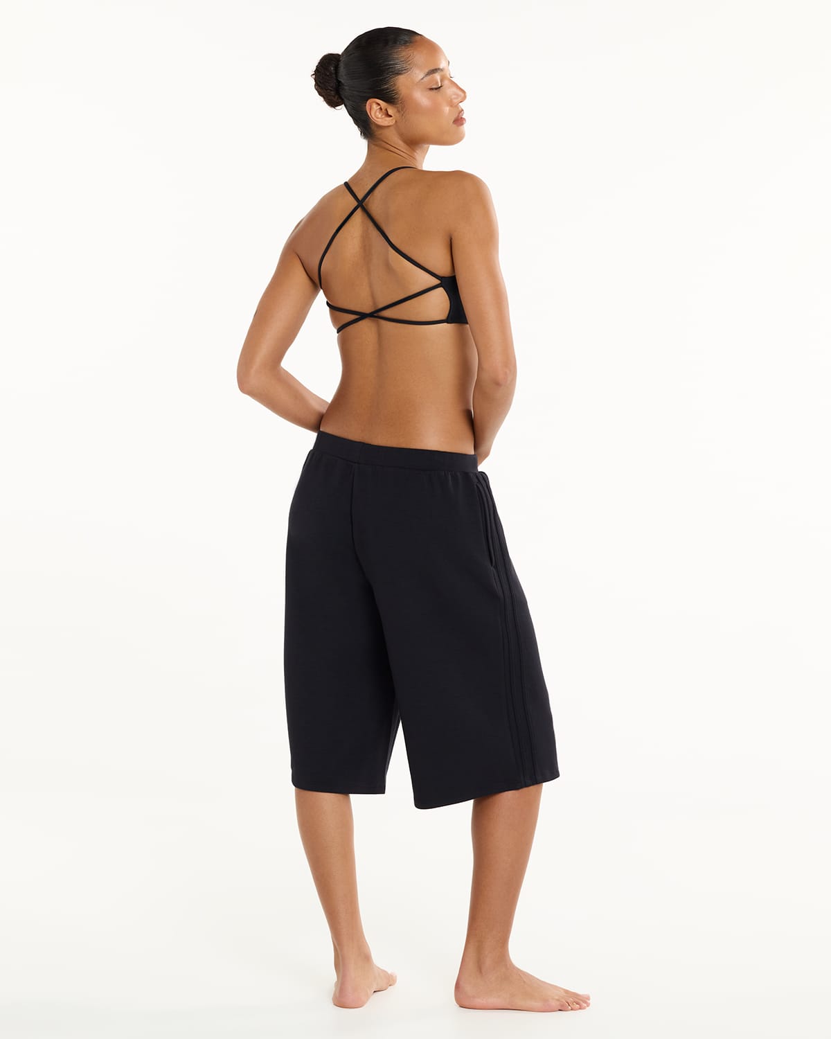 Sporty Track Shorts | Black