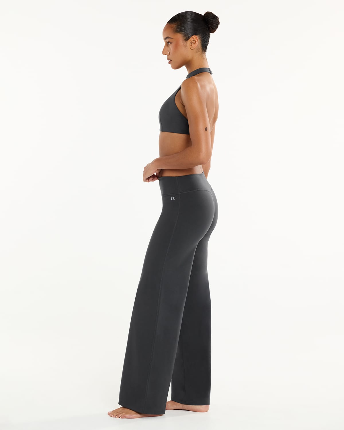 Serenity Soft Mid Rise Straight Leg Pants | Shadow