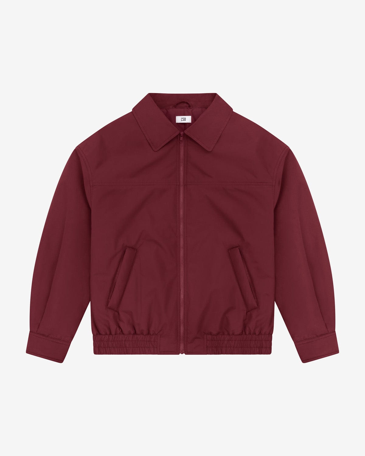 Oversized Bomber Jacket | Burgundy