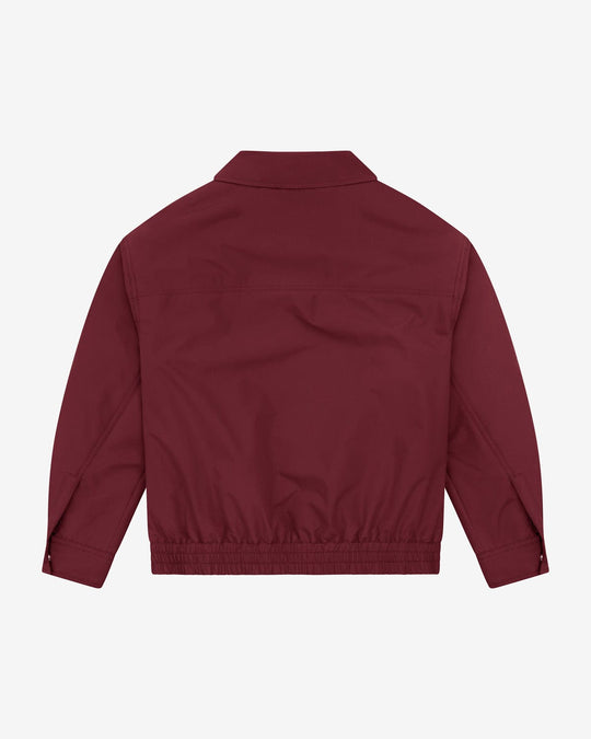 Oversized Bomber Jacket | Burgundy