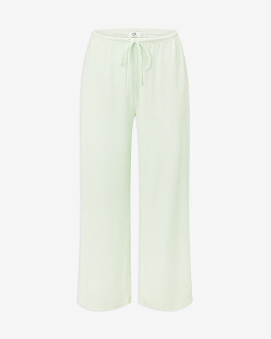 Rib Wide Leg Sleep Pant | Aloe