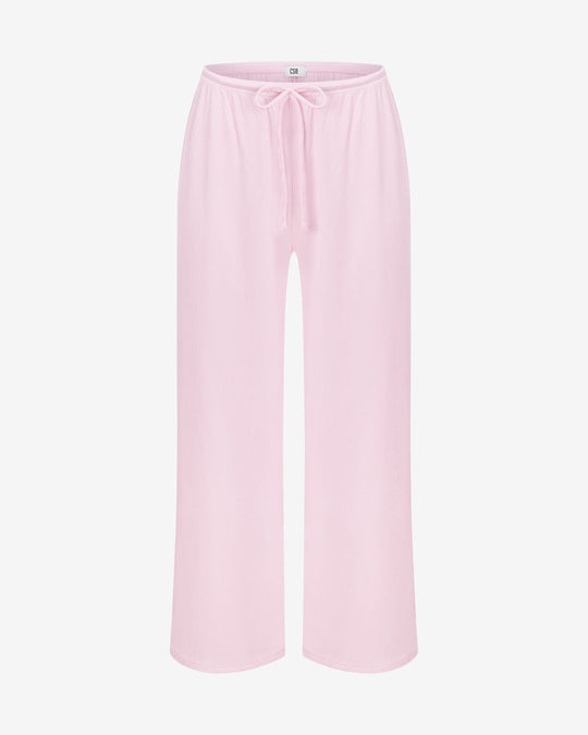 Rib Wide Leg Sleep Pant | Blossom