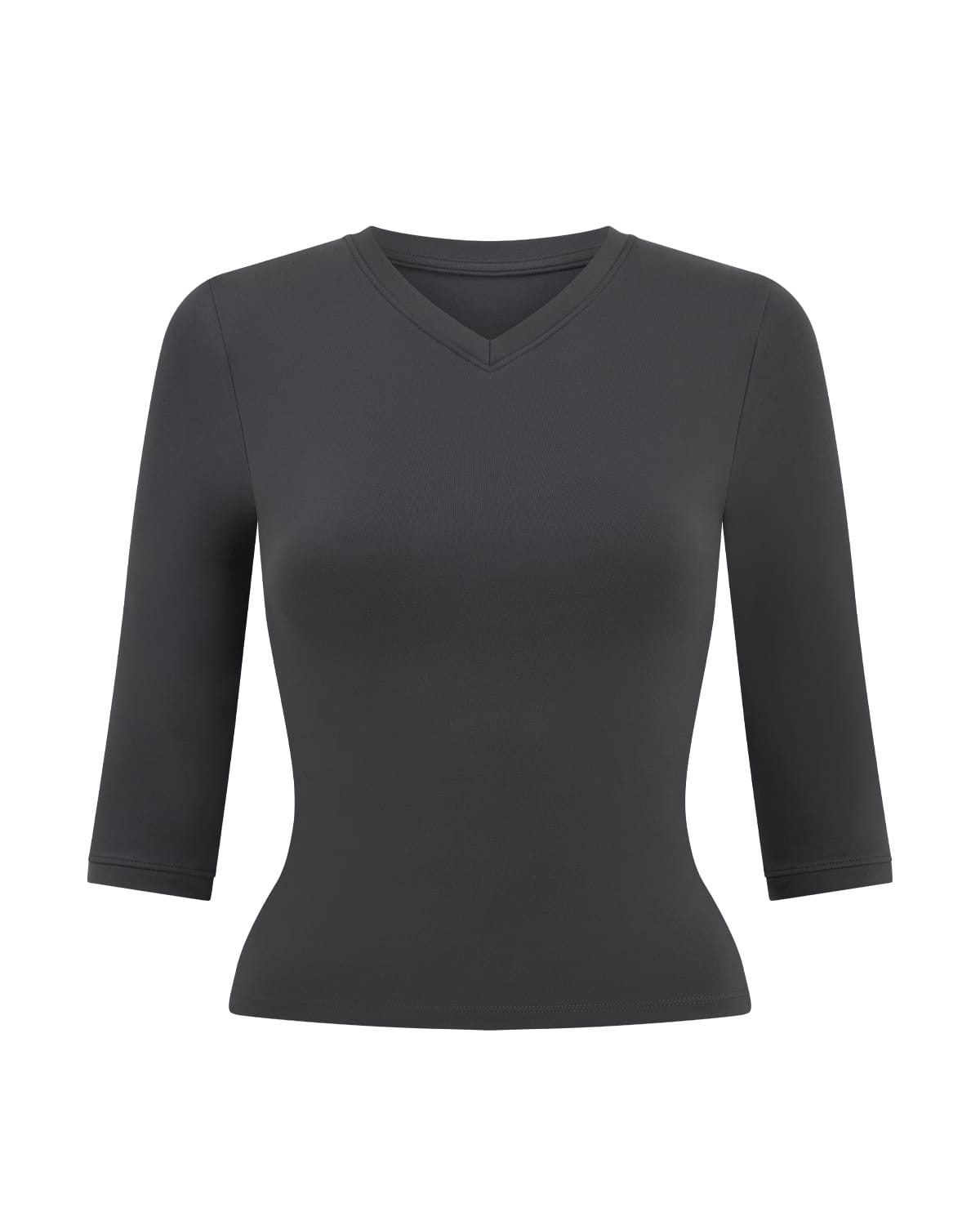 Serenity Soft 3/4 Sleeve Top | Shadow
