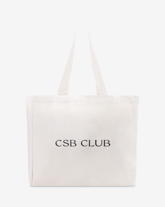 CSB Club Canvas Tote Bag | Vanilla