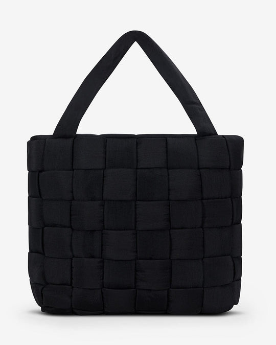 Puffer Tote Bag | Black