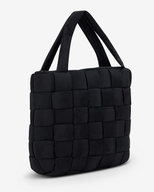 Puffer Tote Bag | Black